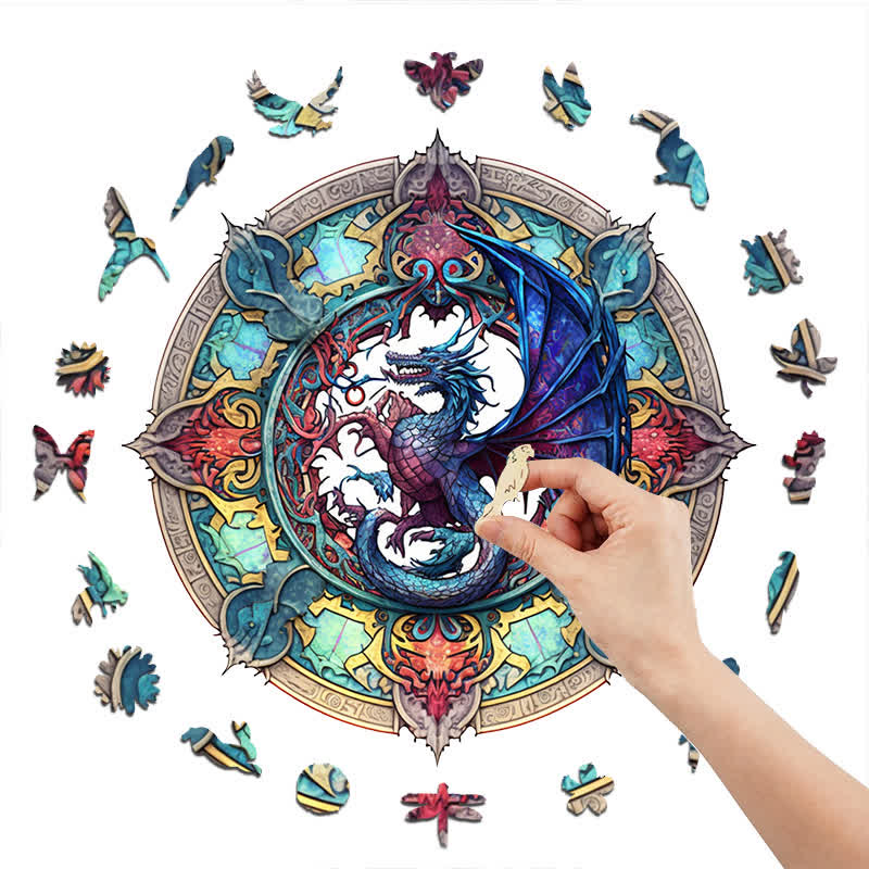 Dragon artwork -3  Wooden Jigsaw Puzzle - image 5