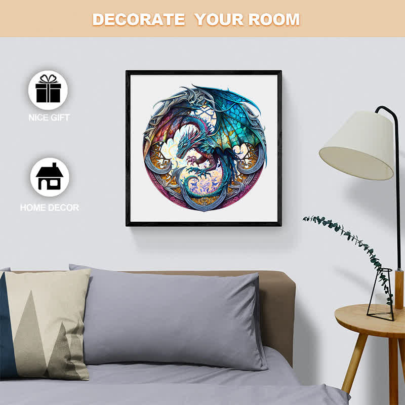 Dragon artwork -6  Wooden Jigsaw Puzzle - image 3