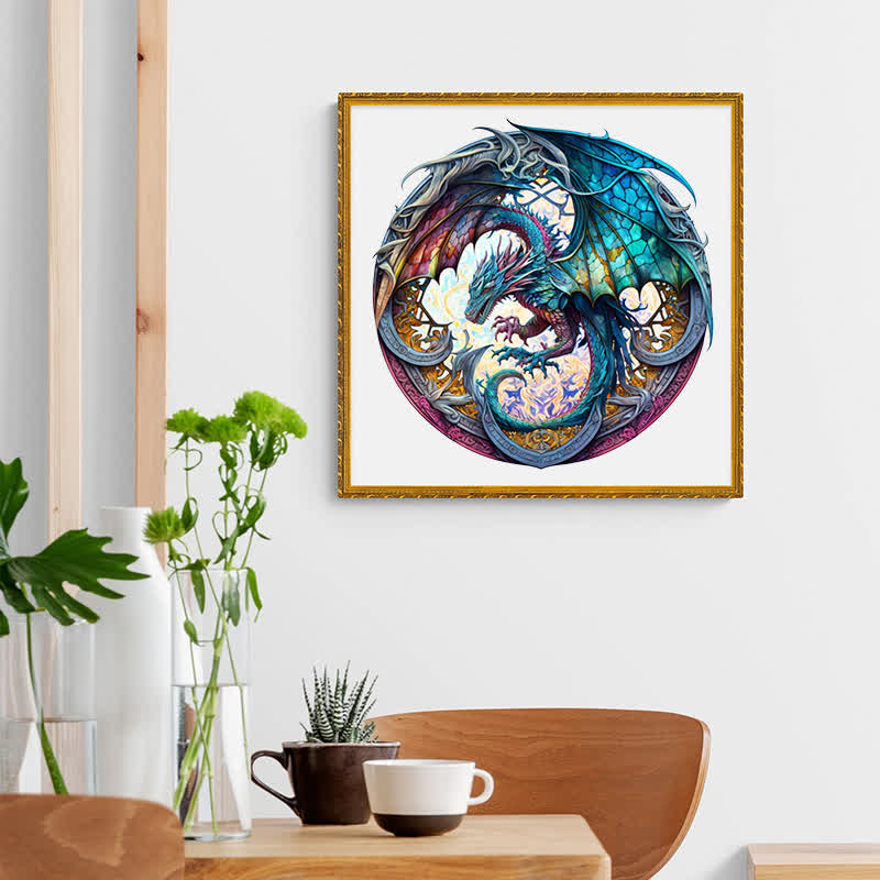 Dragon artwork -6  Wooden Jigsaw Puzzle - image 8