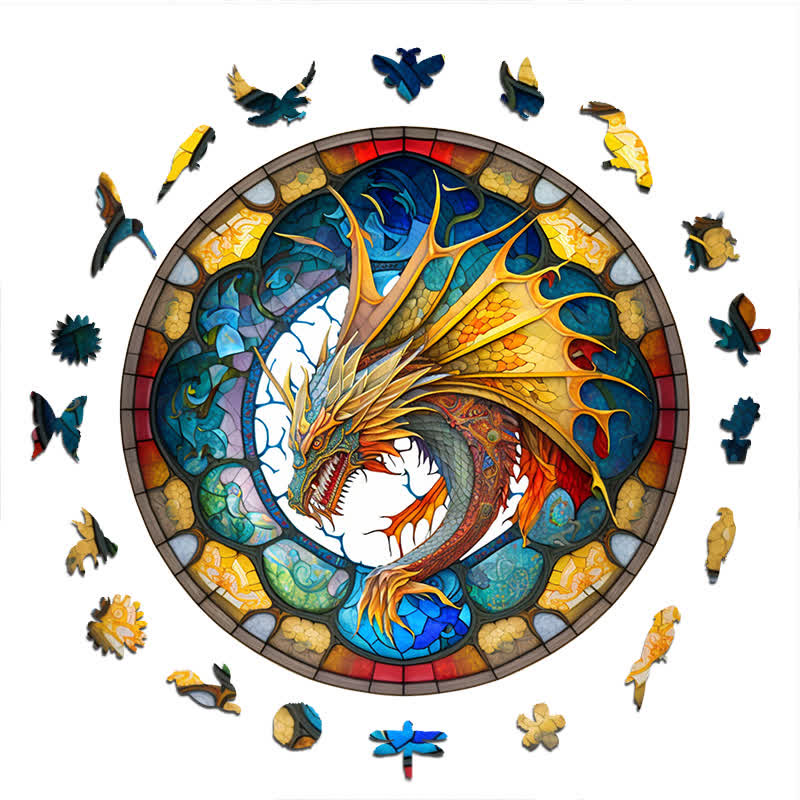 Dragon artwork -7  Wooden Jigsaw Puzzle - image 1