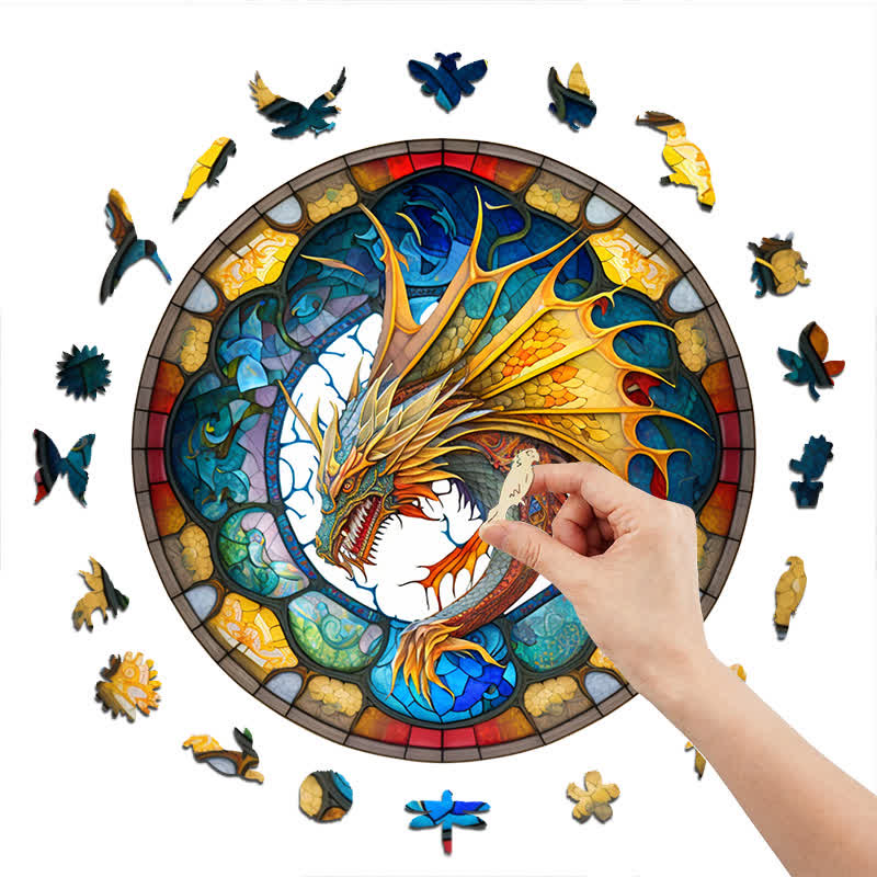 Dragon artwork -7  Wooden Jigsaw Puzzle - image 5