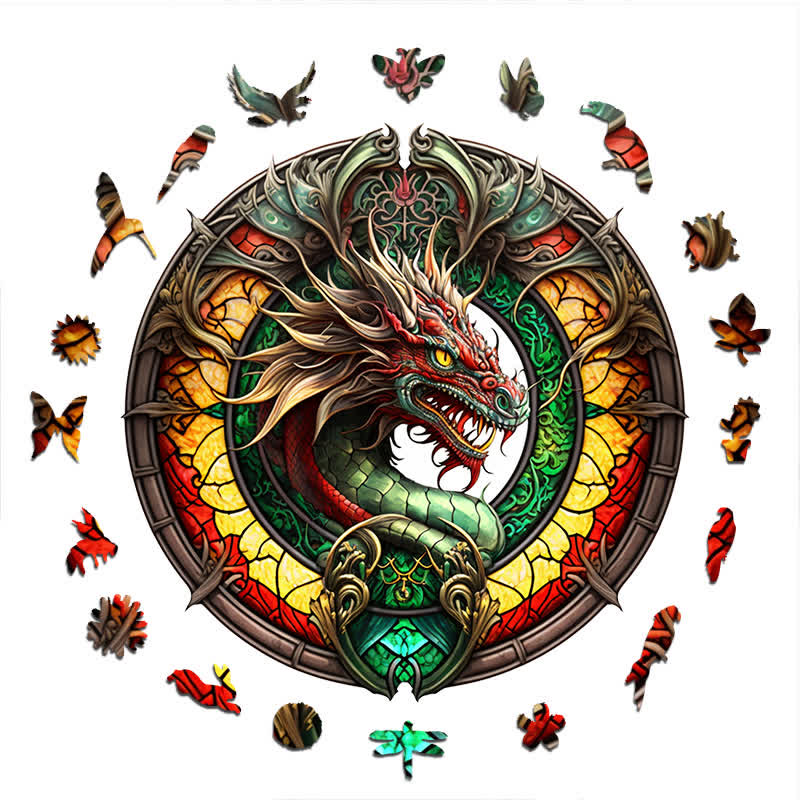 Dragon artwork -8  Wooden Jigsaw Puzzle - image 1