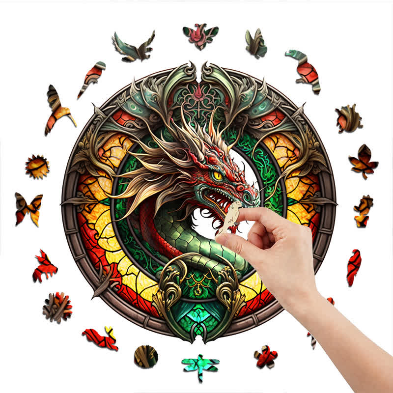Dragon artwork -8  Wooden Jigsaw Puzzle - image 5