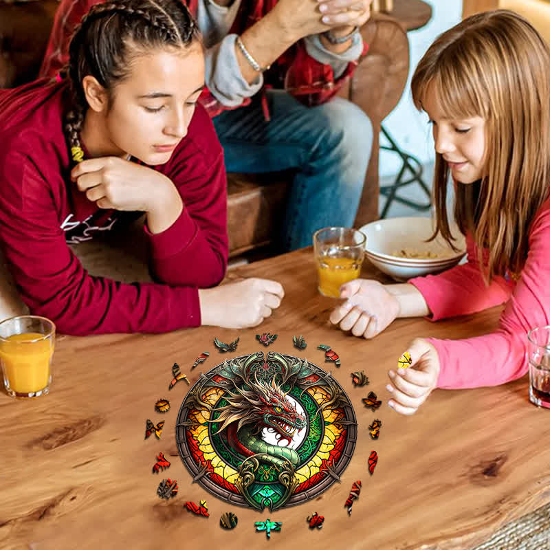 Dragon artwork -8  Wooden Jigsaw Puzzle - image 3