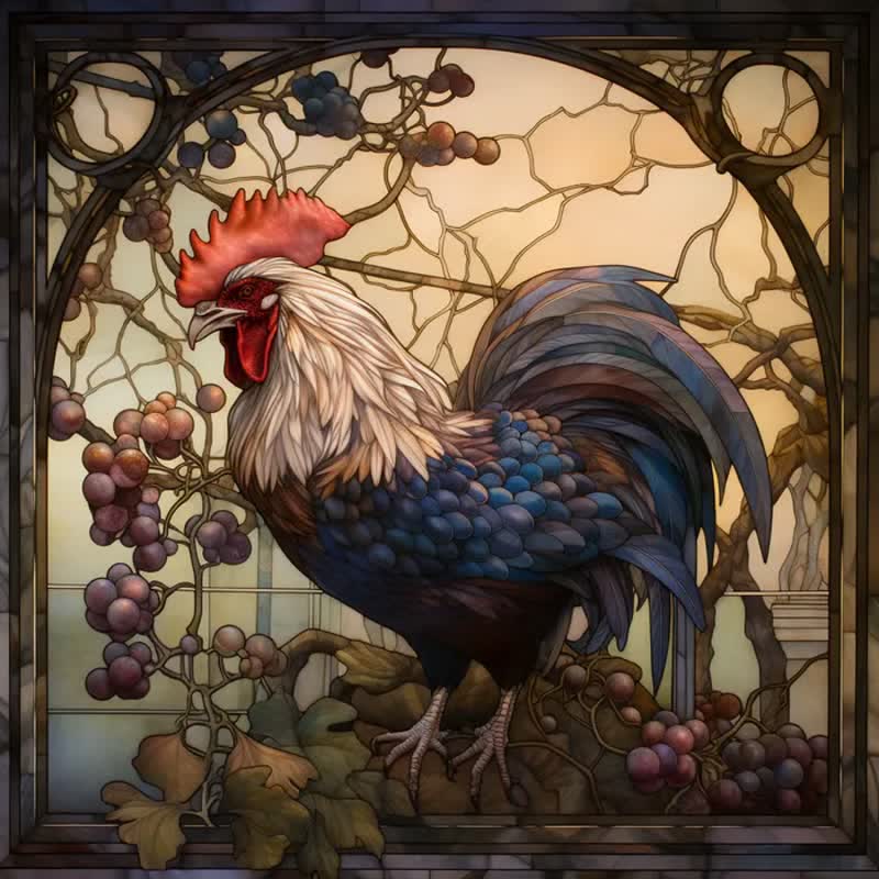 Chicken Rooster - Wooden Jigsaw Puzzle - A3 - Wooden Gift Packaging - image 0