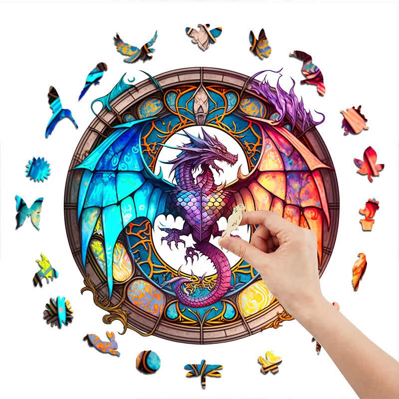 Dragon artwork -5  Wooden Jigsaw Puzzle - image 7