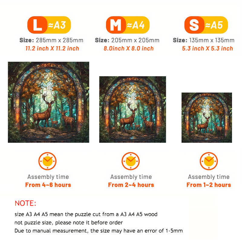 Deers on forest - Wooden Jigsaw Puzzle - image 2