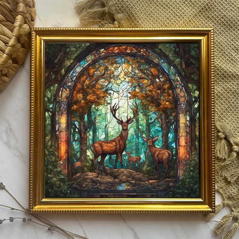 Deers on forest - Wooden Jigsaw Puzzle - image 4