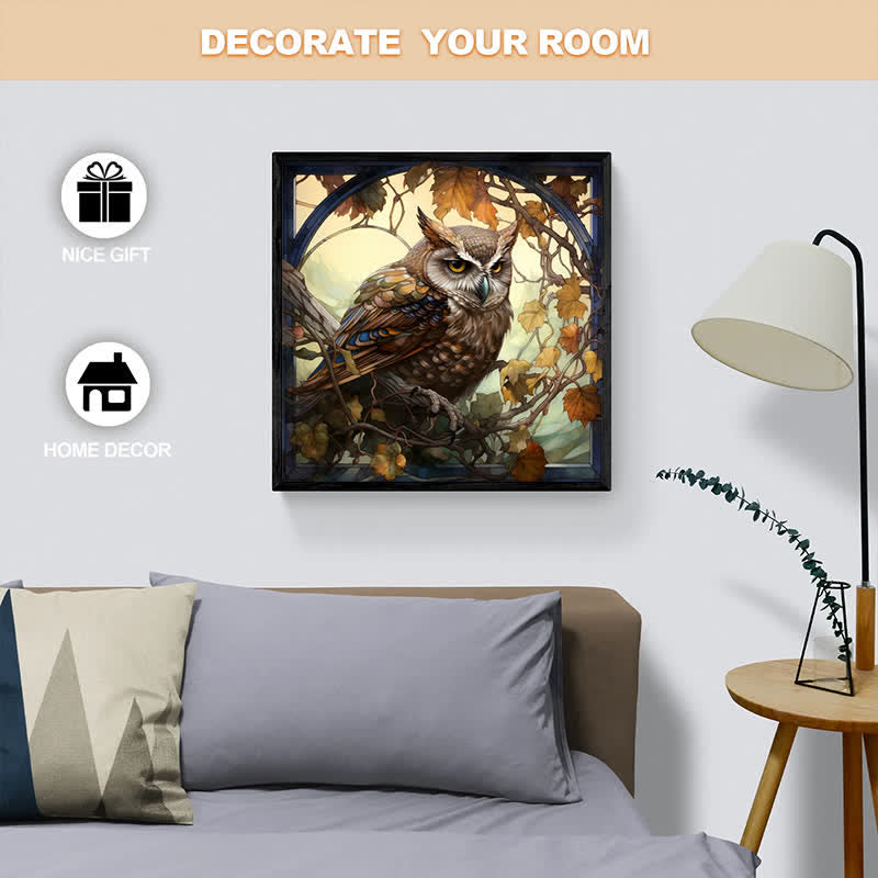 Cute and delicate owl - Wooden Jigsaw Puzzle - image 3