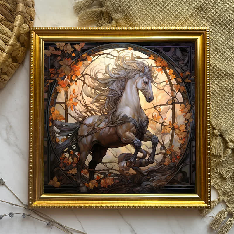 Wild white horse - Wooden Jigsaw Puzzle - image 5