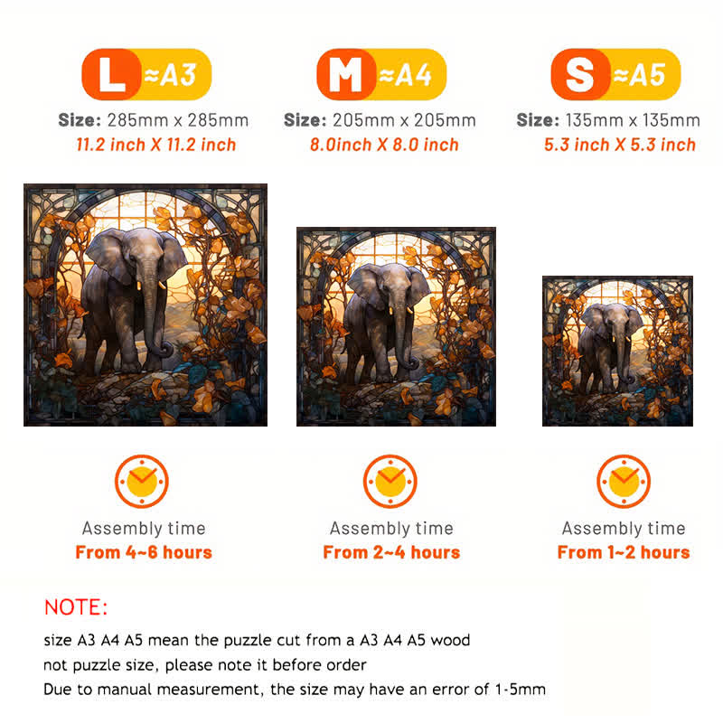 Lonely Elephant - Wooden Jigsaw Puzzle - image 2