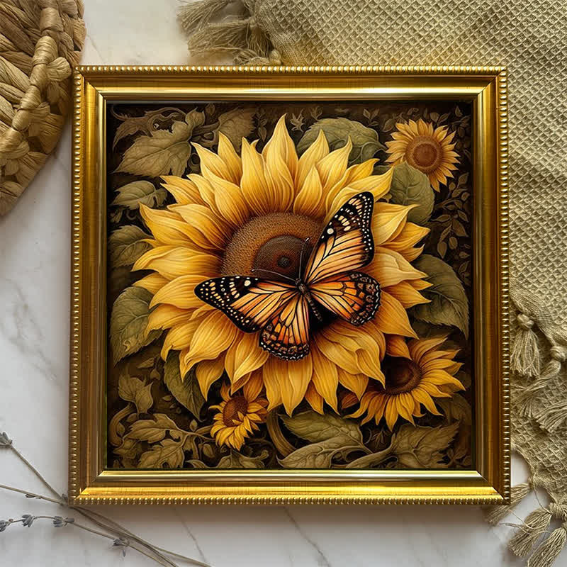 Sunflower Butterfly - Wooden Jigsaw Puzzle - image 2