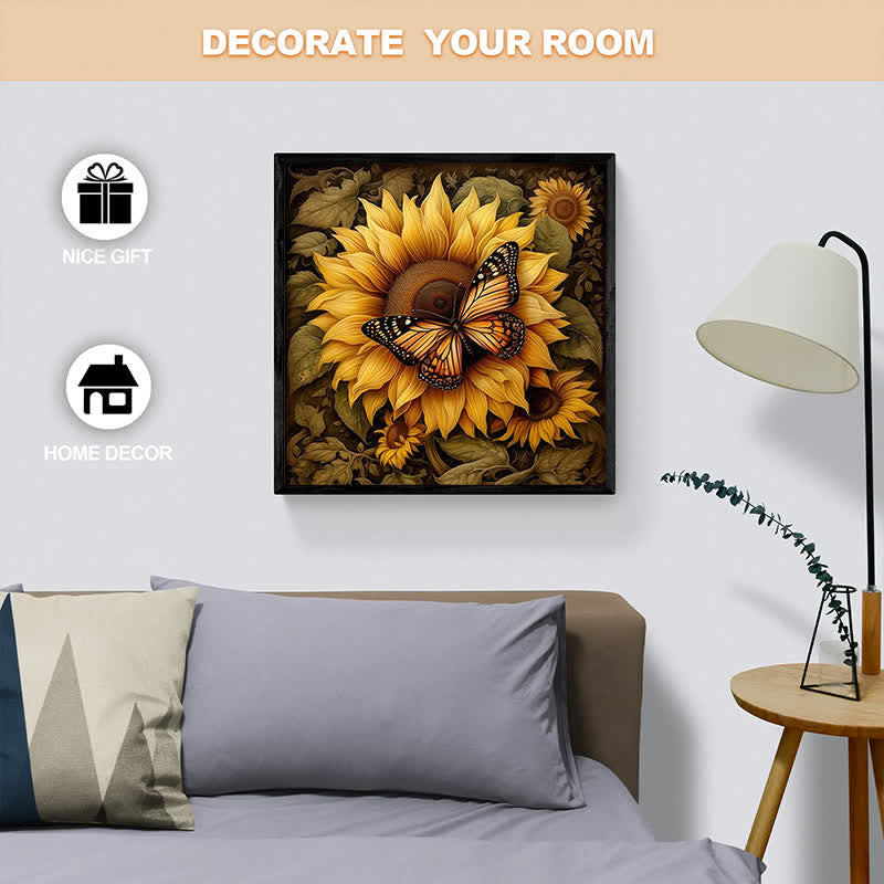 Sunflower Butterfly - Wooden Jigsaw Puzzle - image 7