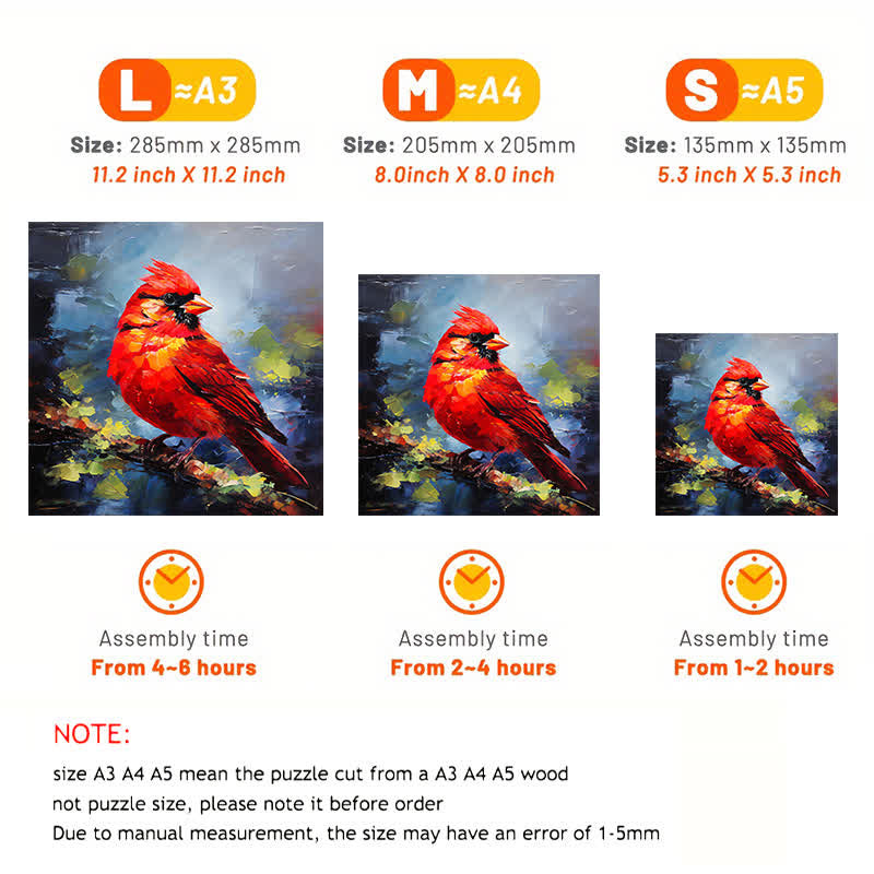 Cardinal on a Birch Branch - Wooden Jigsaw Puzzle - image 2