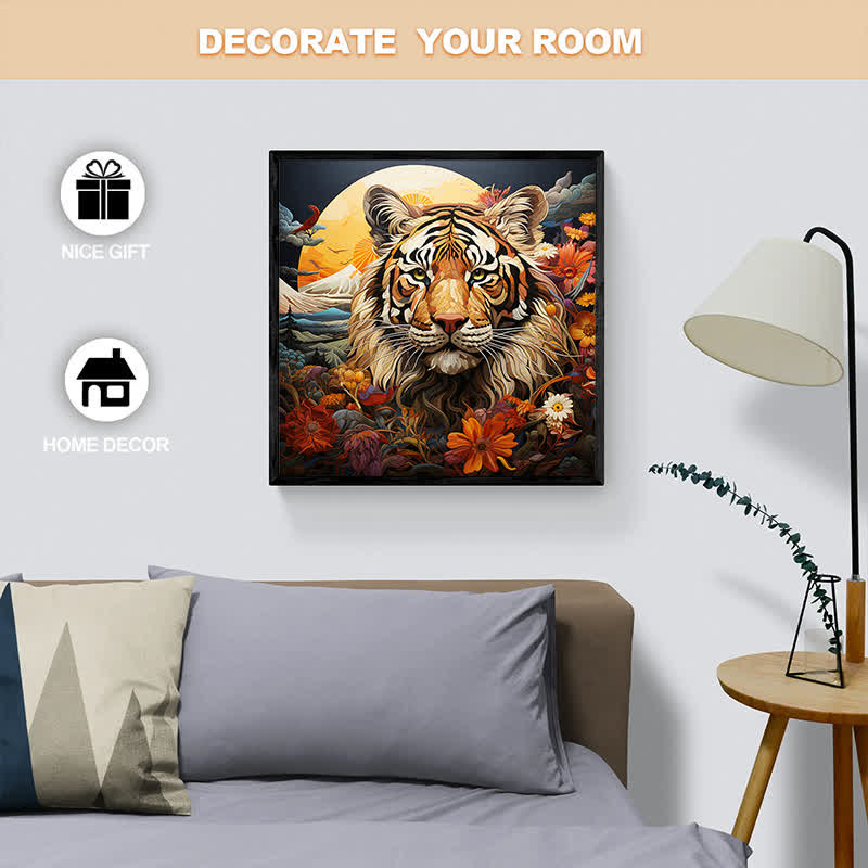 Tiger In The Moonlight - Wooden Jigsaw Puzzle - image 4
