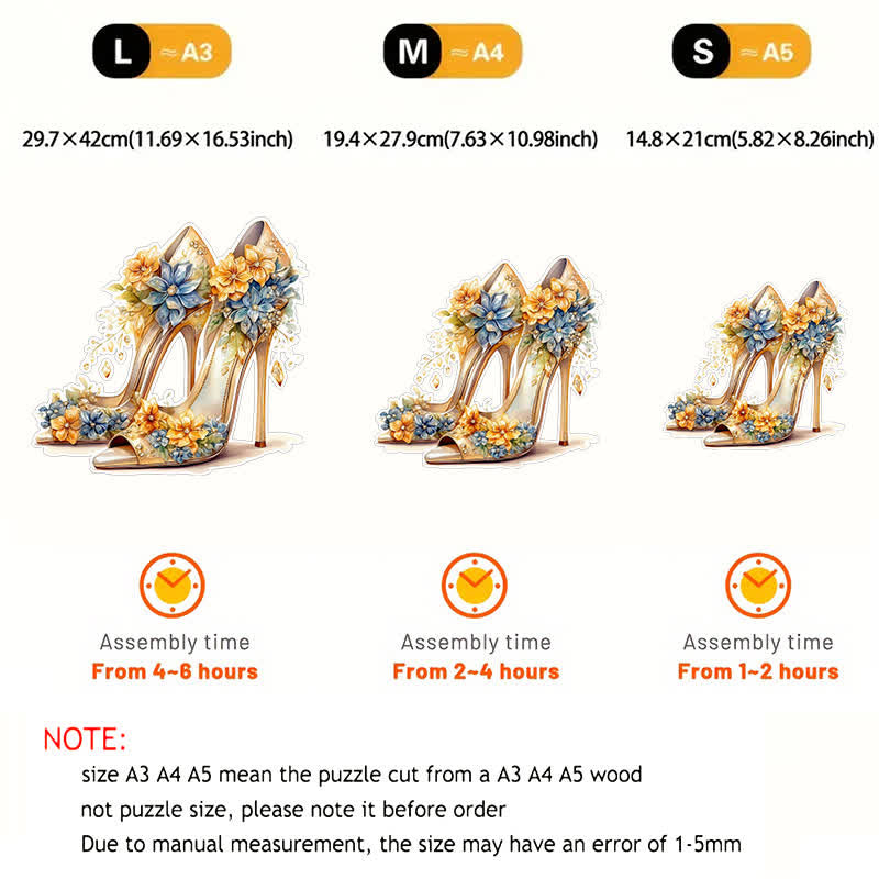 Beautiful High Heel Shoe - Wooden Jigsaw Puzzle - image 2