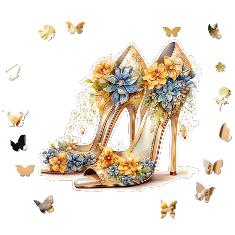 Beautiful High Heel Shoe - Wooden Jigsaw Puzzle - image 1