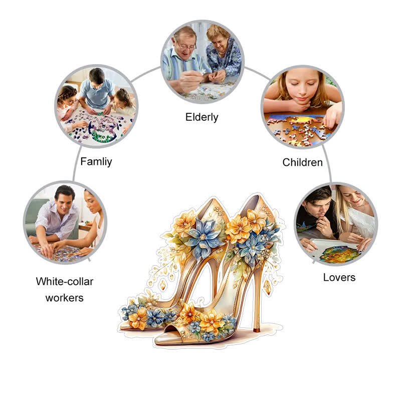 Beautiful High Heel Shoe - Wooden Jigsaw Puzzle - image 7