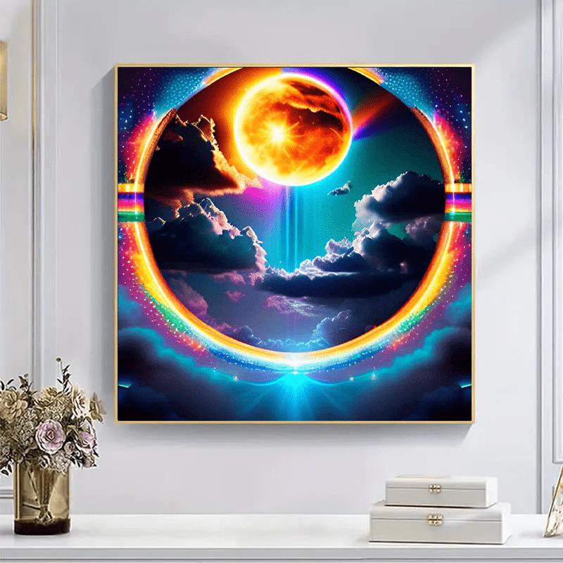 A Rainbow portal in the sky - Wooden Jigsaw Puzzle - image 3