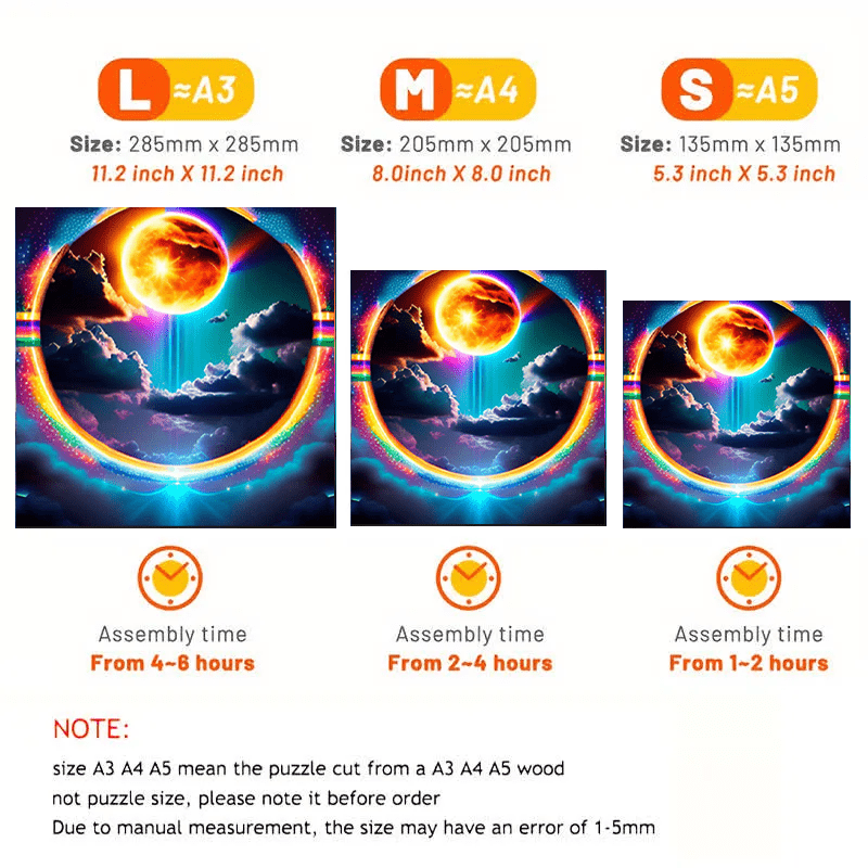 A Rainbow portal in the sky - Wooden Jigsaw Puzzle - image 2