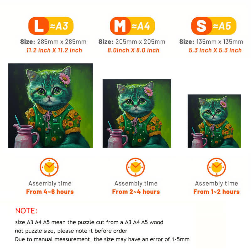 Milk Cat - Wooden Jigsaw Puzzle - image 2