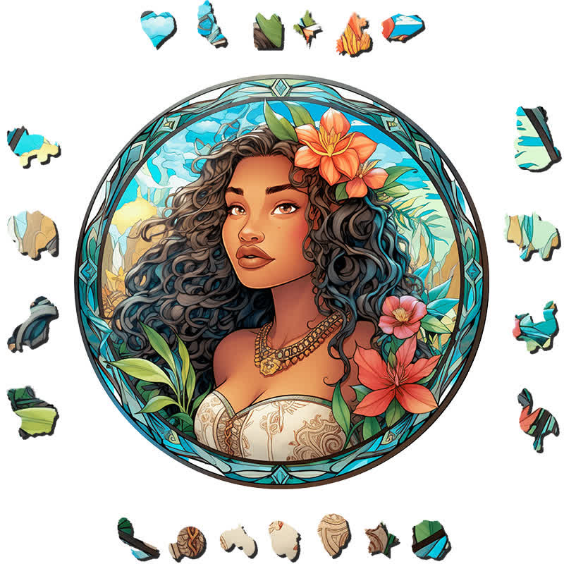 Moana Princess - Wooden Jigsaw Puzzle - image 1