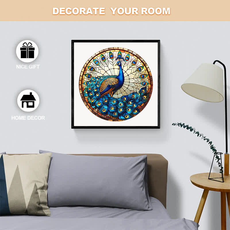 Rustic Peacock  - Wooden Jigsaw Puzzle - image 6