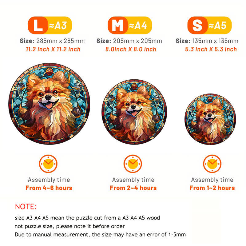 Pomeranian Dog  - Wooden Jigsaw Puzzle - image 2