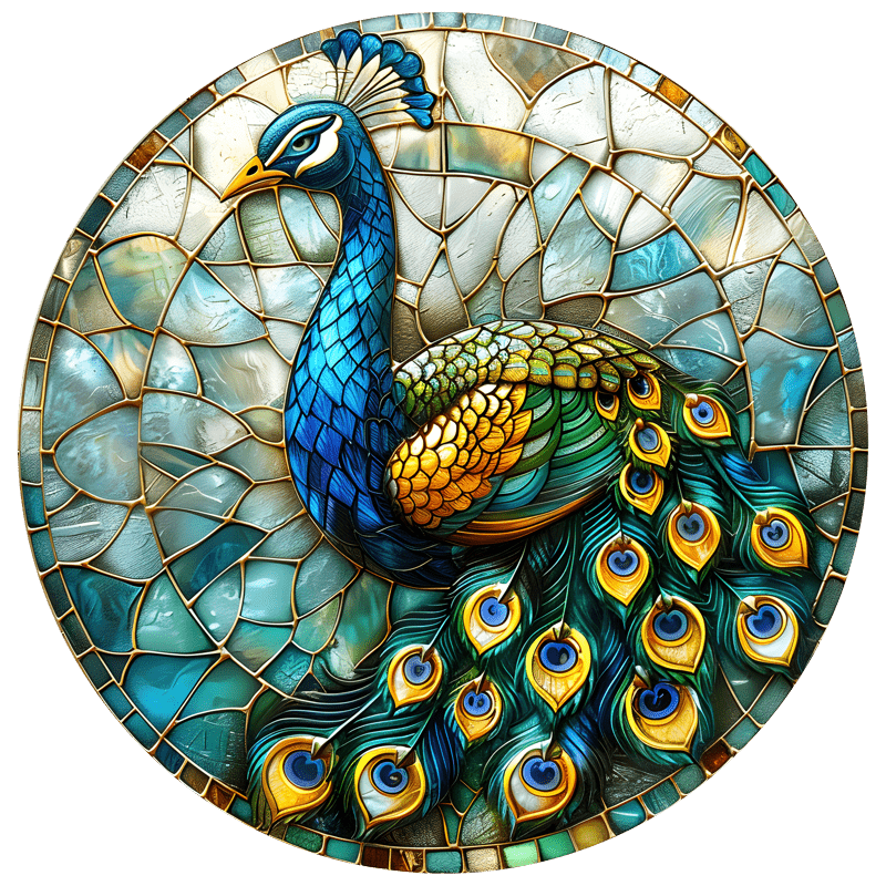Peacock Tail Feathers  - Wooden Jigsaw Puzzle - A3 - Wooden Gift Packaging - image 0