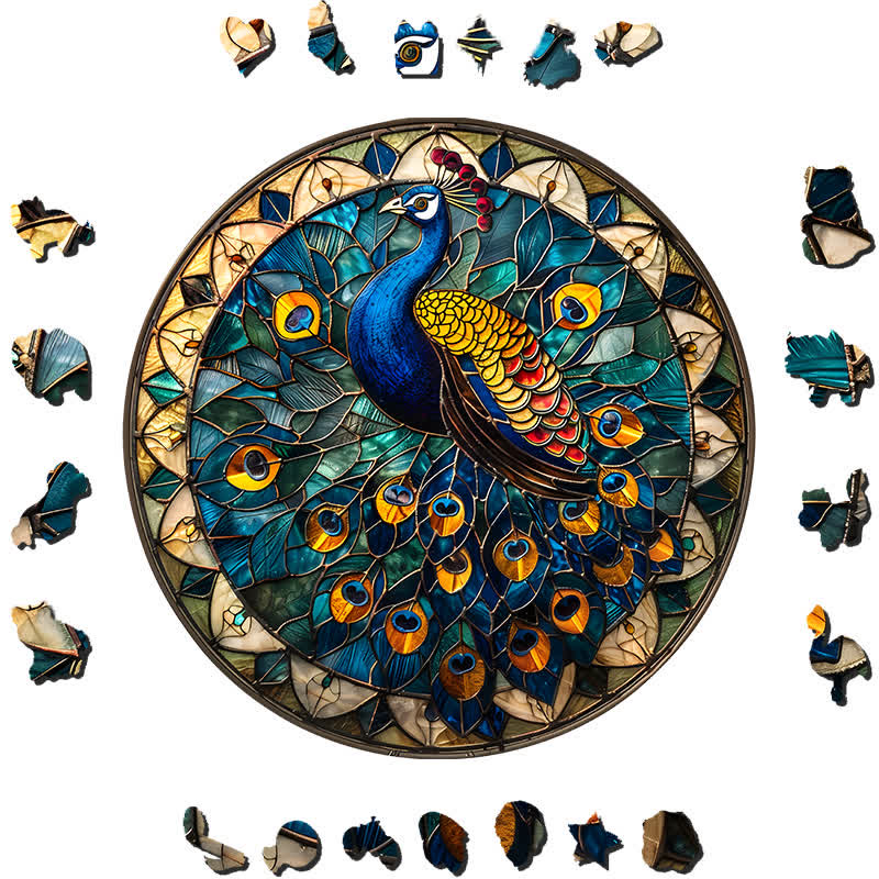 Beautiful Peacock - Wooden Jigsaw Puzzle - image 1