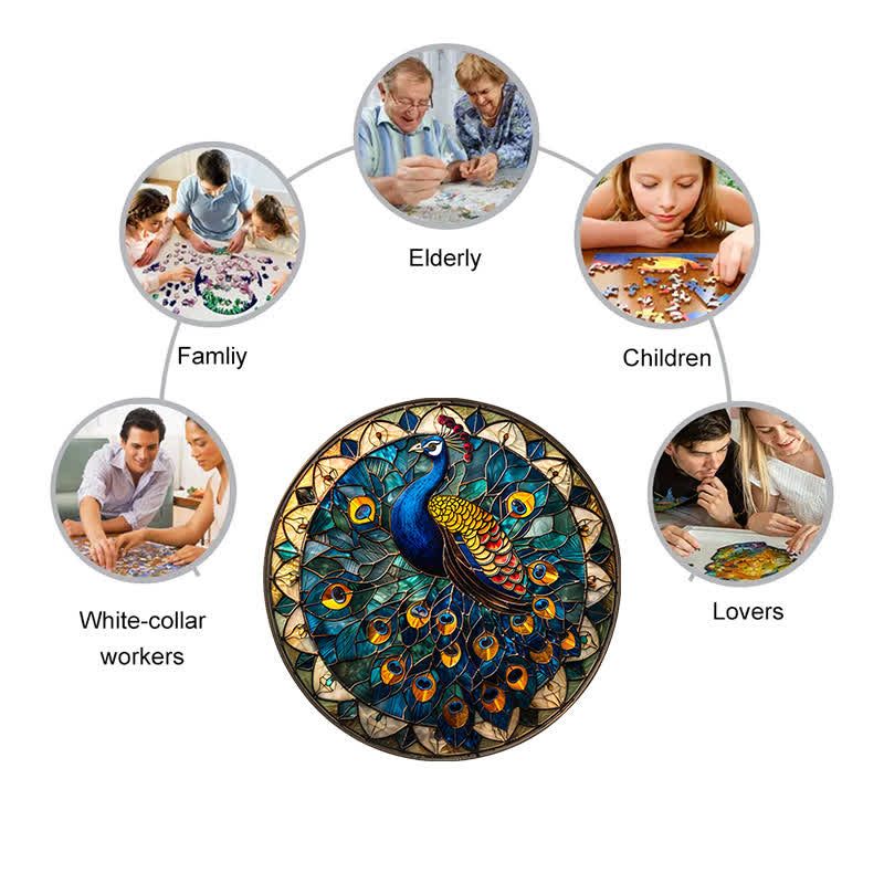 Beautiful Peacock - Wooden Jigsaw Puzzle - image 5