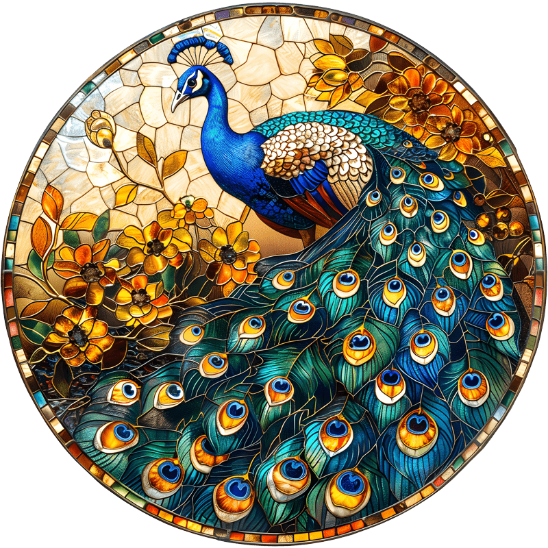 Peacock sign - Wooden Jigsaw Puzzle - A3 - Wooden Gift Packaging - image 0