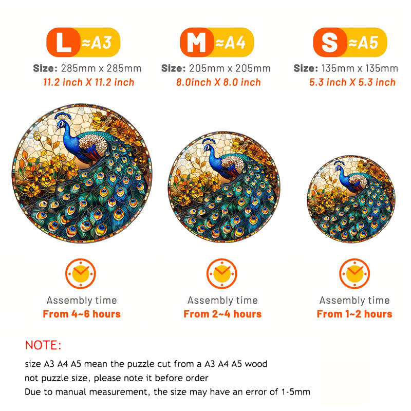 Peacock sign - Wooden Jigsaw Puzzle - image 2