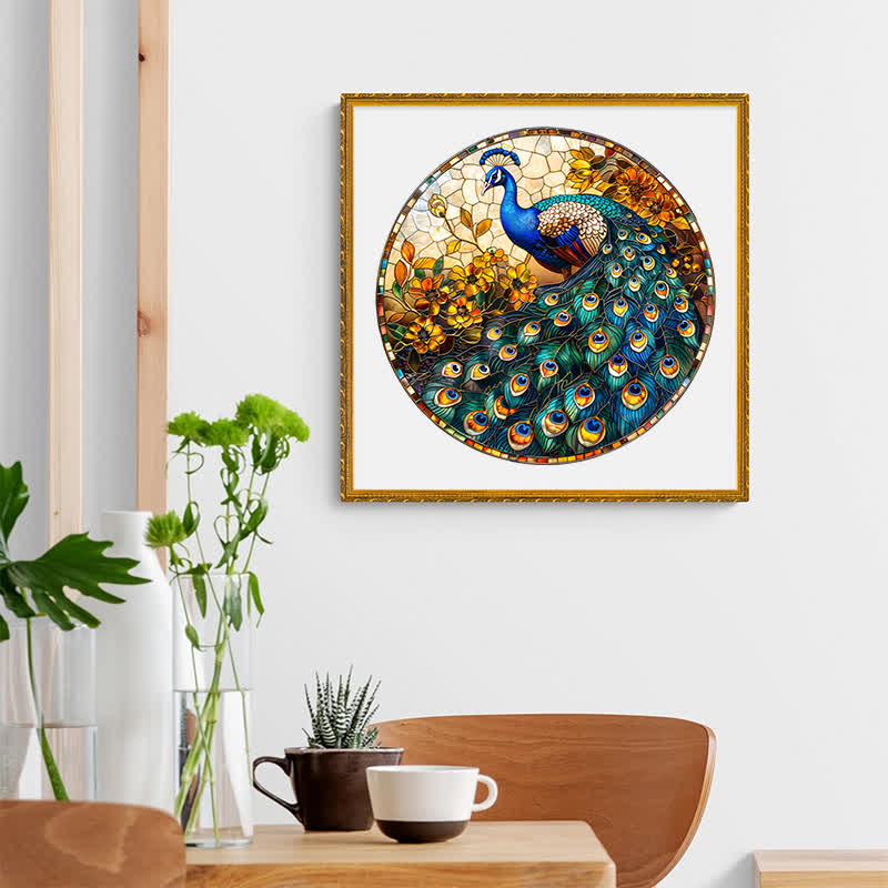 Peacock sign - Wooden Jigsaw Puzzle - image 6