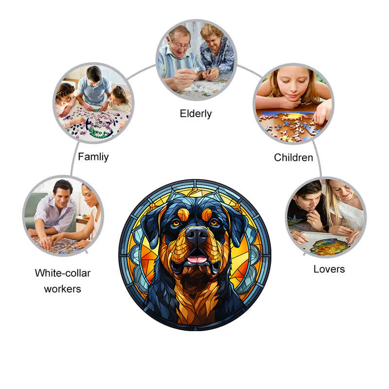 Rottweiler Dog - Wooden Jigsaw Puzzle - image 5