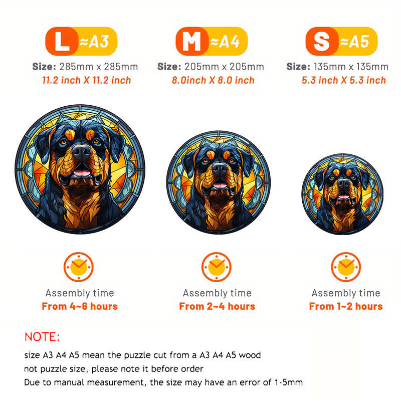 Rottweiler Dog - Wooden Jigsaw Puzzle - image 2