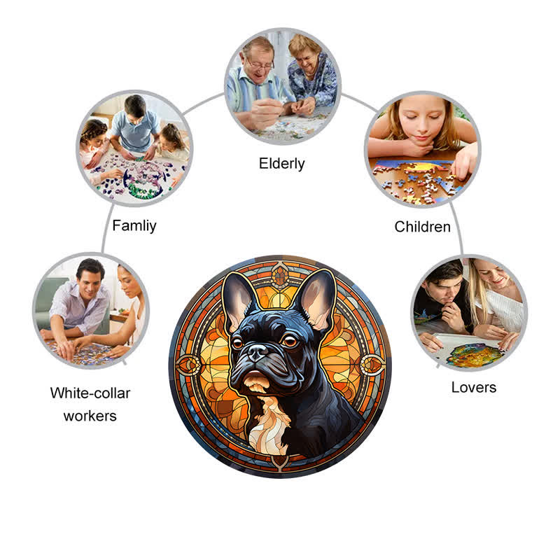 French Bulldog - Wooden Jigsaw Puzzle - image 4