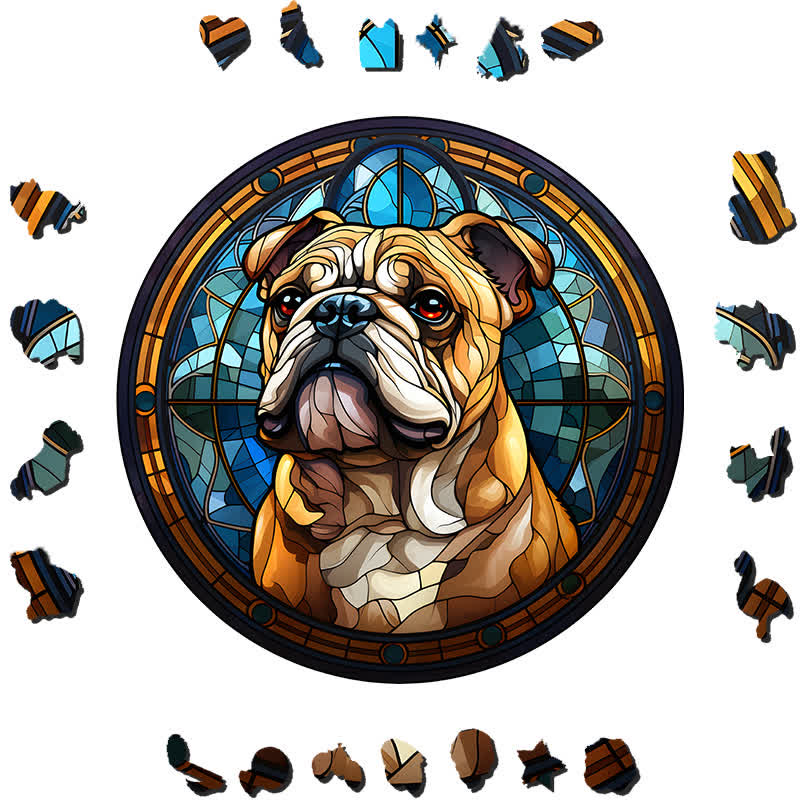 Bulldog - Wooden Jigsaw Puzzle - image 1