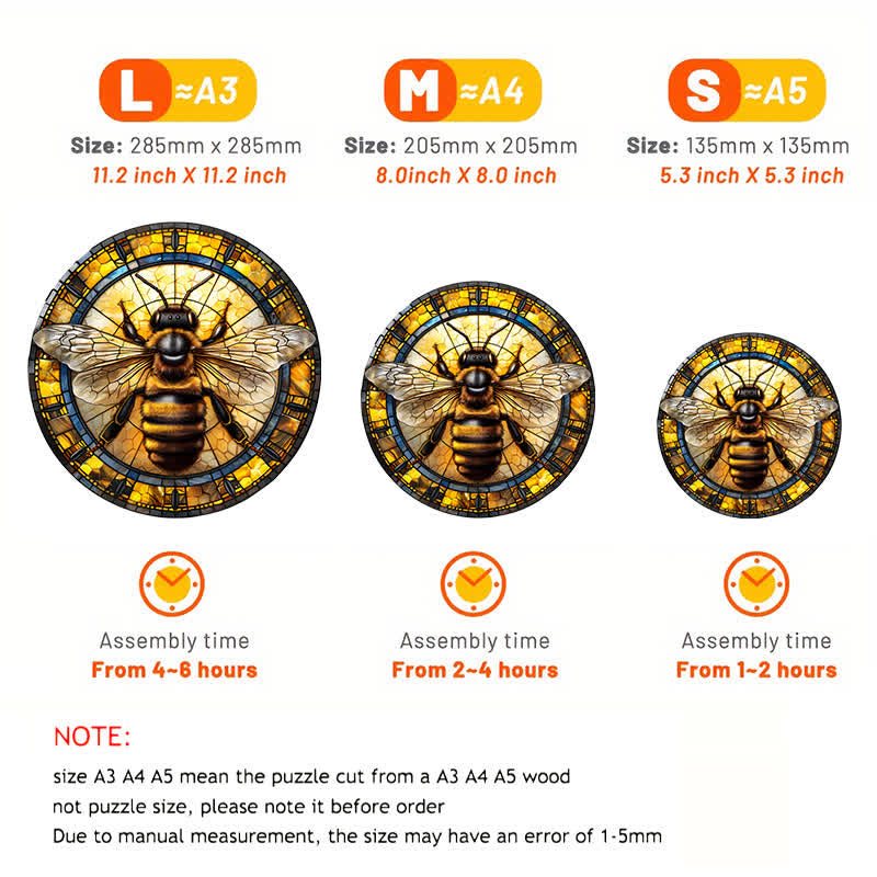 Honeycomb Bee - Wooden Jigsaw Puzzle - image 2
