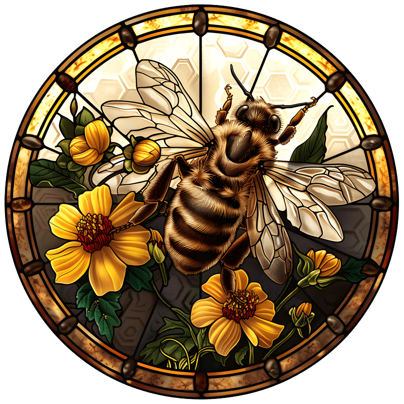 Large Bumble Bee on Spring Flowers - Wooden Jigsaw Puzzle - A3 - Wooden Gift Packaging - image 0