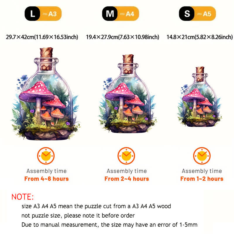 Fantasy world in a jar - Wooden Jigsaw Puzzle - image 3