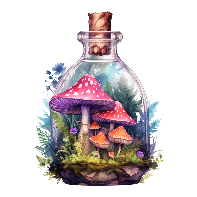 Fantasy world in a jar - Wooden Jigsaw Puzzle - A3 - Wooden Gift Packaging - image 0