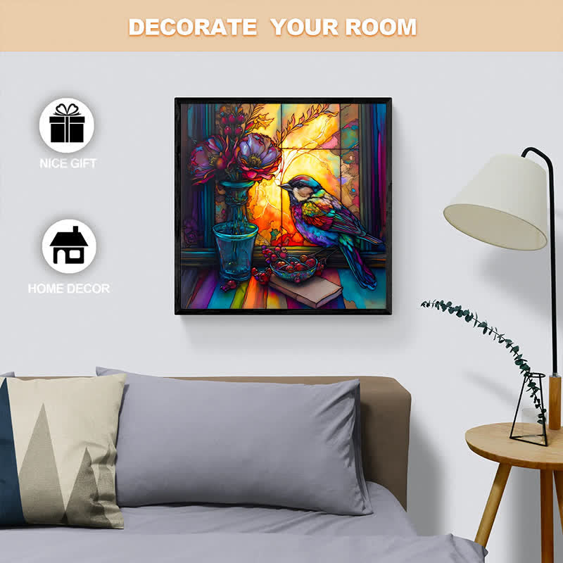 Sparrow on the windowsill - Wooden Jigsaw Puzzle - image 6