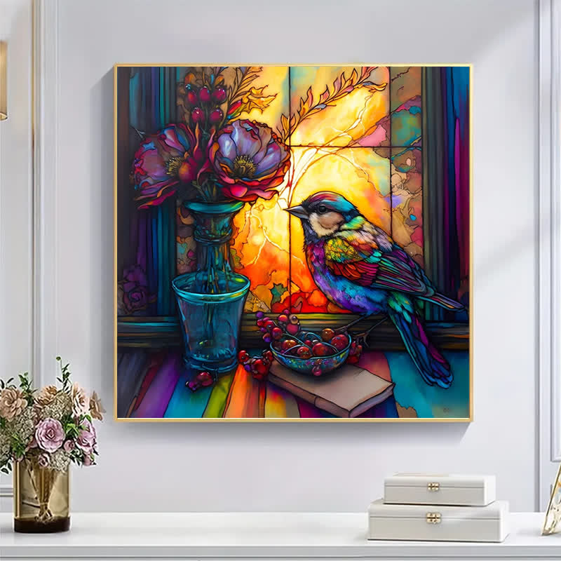 Sparrow on the windowsill - Wooden Jigsaw Puzzle - image 7