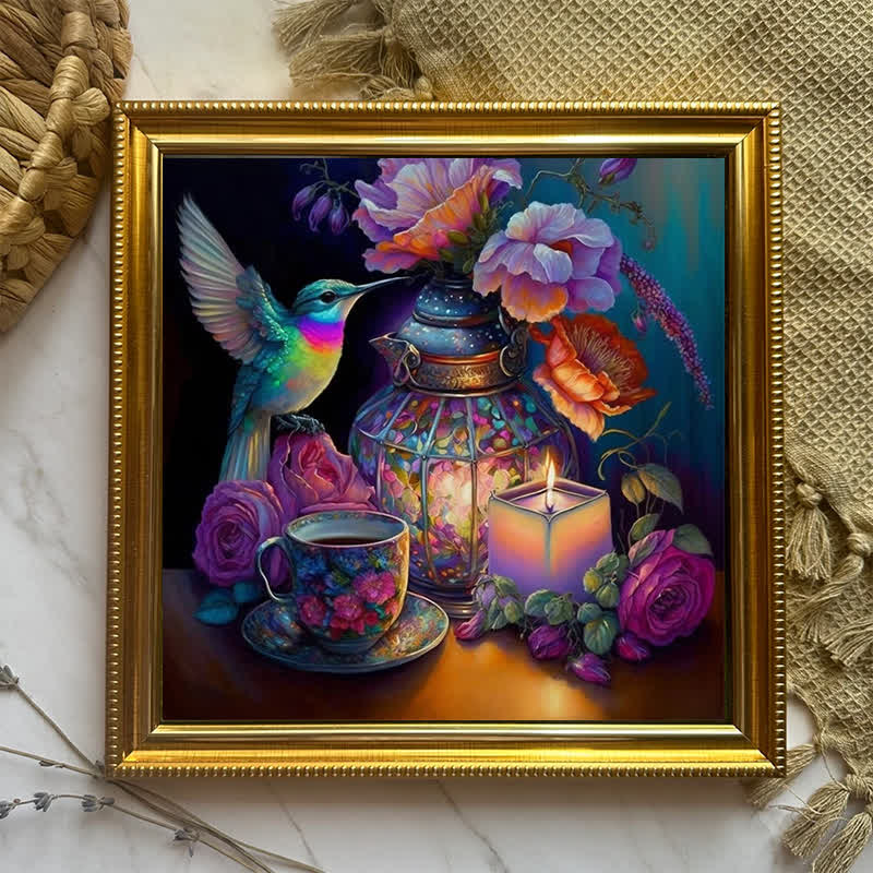 Mystical Hummingbird Tea Party - Wooden Jigsaw Puzzle - image 4