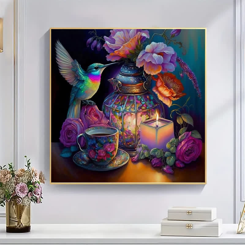 Mystical Hummingbird Tea Party - Wooden Jigsaw Puzzle - image 7