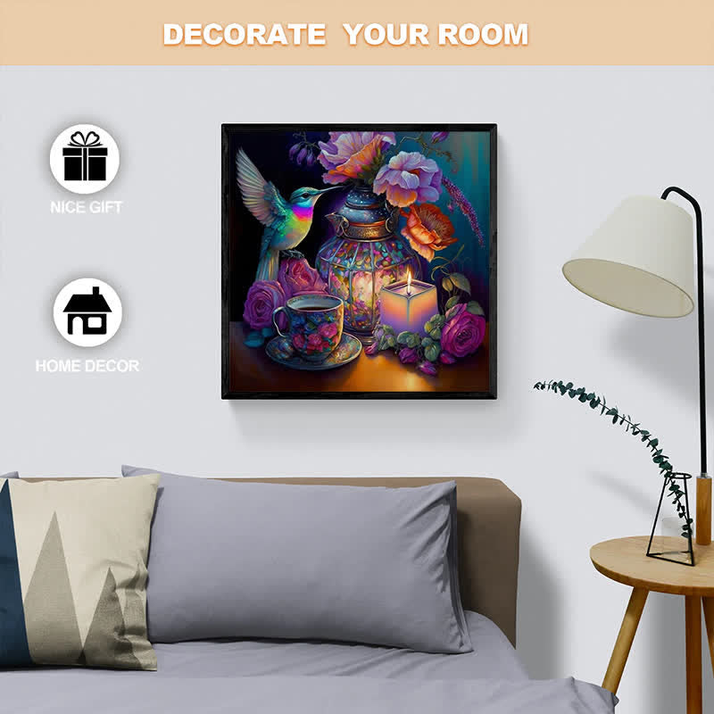 Mystical Hummingbird Tea Party - Wooden Jigsaw Puzzle - image 6