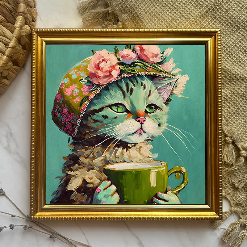 Stella Bonnet Hat Cat - Wooden Jigsaw Puzzle - image 3