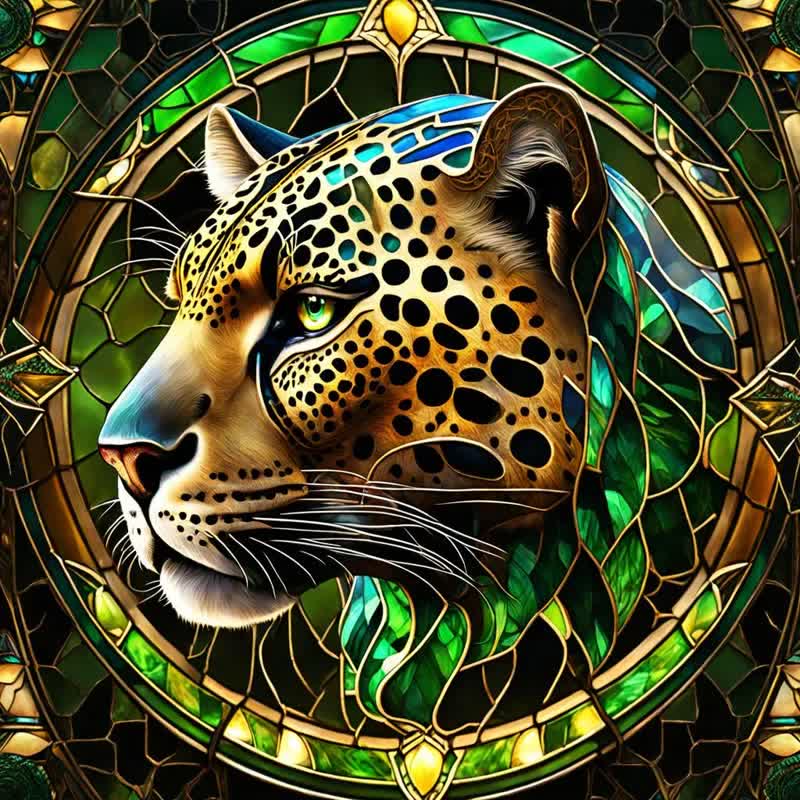 Leopard Stares at You - Wooden Jigsaw Puzzle - A3 - Wooden Gift Packaging - image 0
