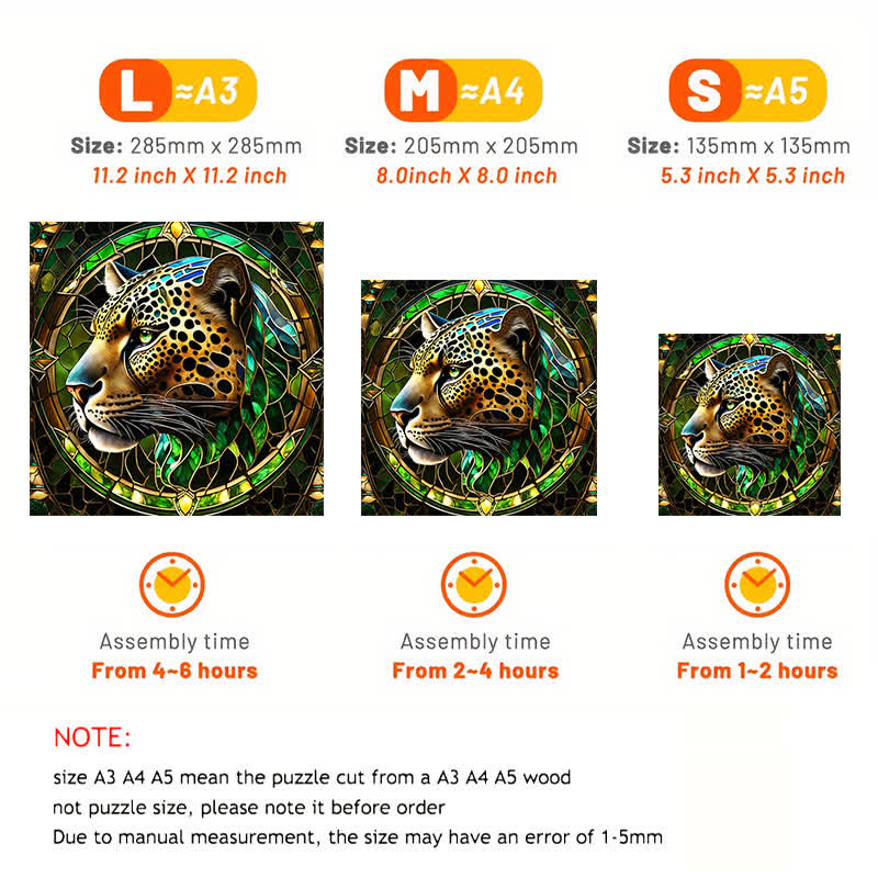 Leopard Stares at You - Wooden Jigsaw Puzzle - image 4